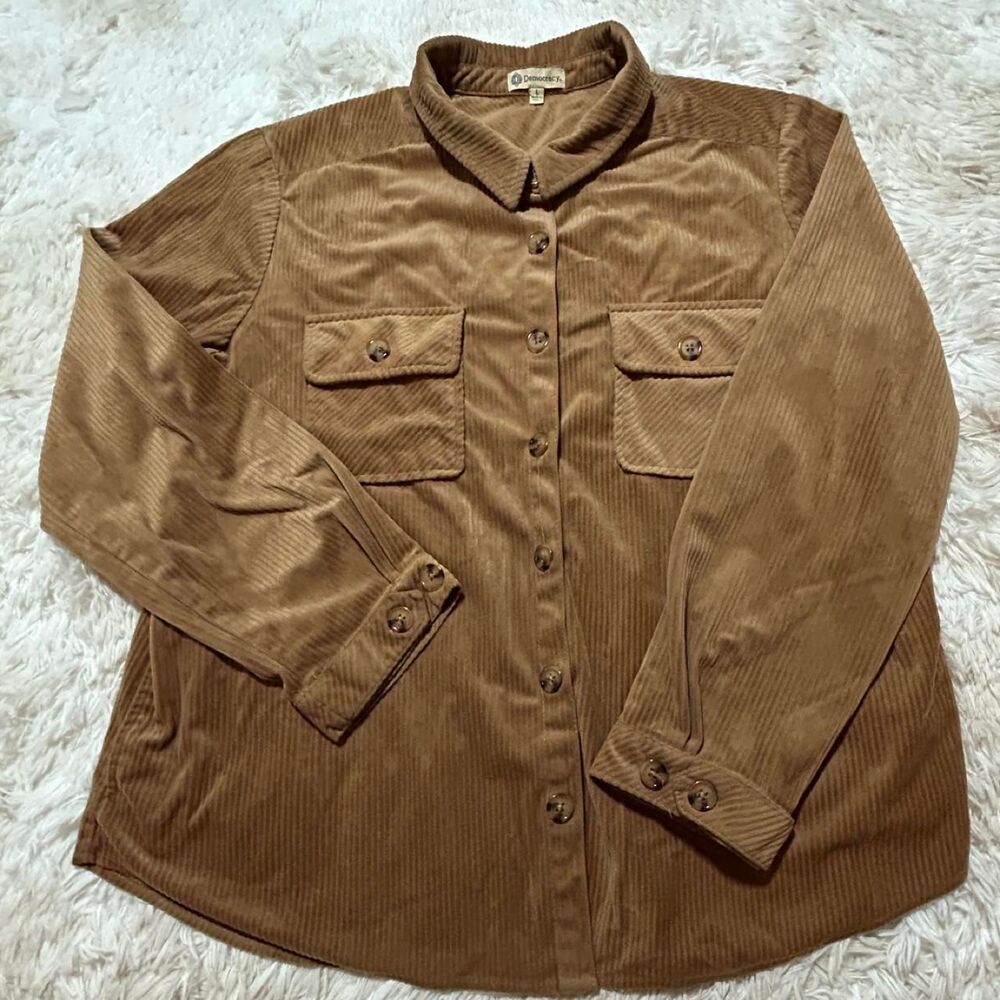 Democracy Women's Brown and Tan Shirt